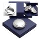 Rond zilveren pillendoosje, occasion