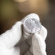 antiek zilveren muntendoosje India 1 rupee koningin Victoria
