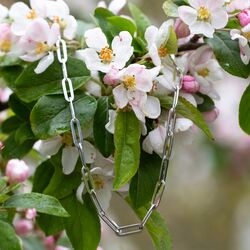 Closed Forever collier zilver vierkante buis