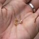Geelgouden oorbelletjes diamant 0,10 ct