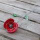 Saturno zilveren Papaver tak van Saturno