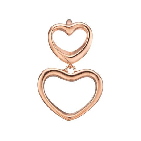 Christina rosé charm Open Love 610-R62 voor aan de leren armbanden van Christina
