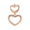 Christina rosé charm Open Love 610-R62 voor aan de leren armbanden van Christina