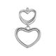 Christina zilveren bedel Open Love voor leren armbanden van Christina jewelry & Watches