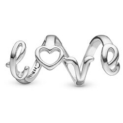 Christina zilveren charm Love Spelling
