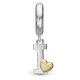 Christina zilveren bicolor charm letter I