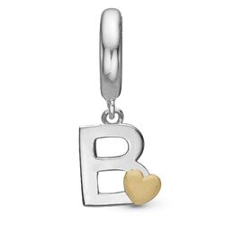 Christina zilveren bicolor charm letter A