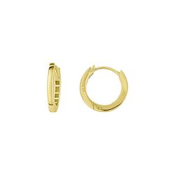 MY iMenso Gold 14k Dritto creolen 15 mm