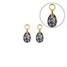 Gouden oorbedels Pera Silver Night MY iMenso Gold