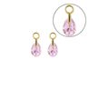 Gouden oorbedels Pera Light Amethyst Shim MY iMenso Gold