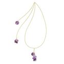 Spark vergulde ketting Orchid paars