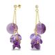 Verguld zilver oorbellen Orchid paars van Spark Silver jewelry