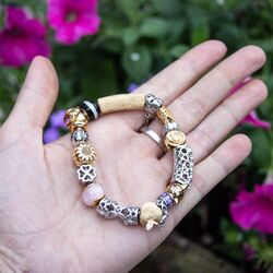 Christina verguld zilveren Elephant charm