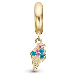 Limited Edition vergulde charm Ice Cream voor zilver armband Christina