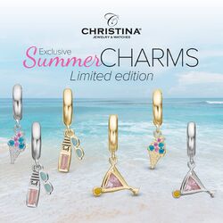 Limited Edition vergulde charm Ice Cream voor zilver armband Christina