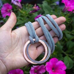 Mesh ketting mer rosé zilver Adami en matracci