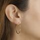 Geelgouden oorbellen met poli afwerking 14-24-34 mm