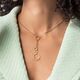 Bastian Inverun verguld collier Delicate Circles