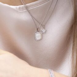 Sif Jakobs hanger Follina Quardrato met collier 45-70-90 cm