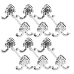 6 Zilveren messenleggers model waaier