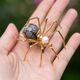 Bruno da Rocha vergulde spinbroche jaspis