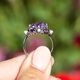 Zilveren ring met grote amethist en diverse kleine amethist en zaadpareltjes uit de Zilver.nl Home Collection