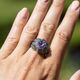 Markasietring met amethist en topaasjes uit de Home Collection