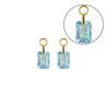 Gouden oorbedels Rettangolo Aqua Shim MY iMenso Gold