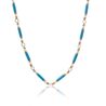 Maison Tatiana Fabergé turkoois parel collier verguld