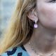 Heide Heinzendorff vierkante aanhangers roze E29