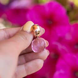 Heide Heinzendorff rosé creolen Lili glanzend