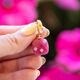 Heide Heinzendorff fuchsia aanhangers facet geslepen E50