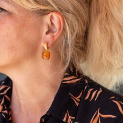 Heide Heinzendorff vergulde creolen Flora mat