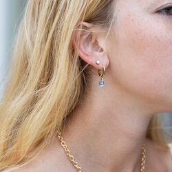 Gouden oorbedels Pera Aqua Shim MY iMenso Gold