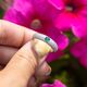 witgouden ring met smaragd en briljantjes