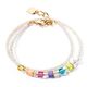 Coeur de Lion armband 4564-30-1522 Joyful Colours gold rainbow