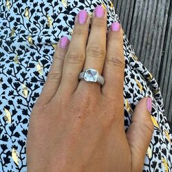 Zilveren ring met zirconia zir375