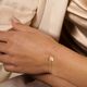 Geelgouden armband klavertjes