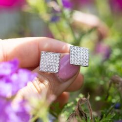 Spark zilveren Kingdom oorstekers crystal