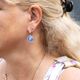 MY iMenso Piccolo oorhangers met zirkonia en Periwinkle blue steentjes
