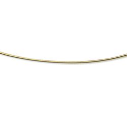 Gouden omega collier 42cm met een schakelbreedte van 1,1 mm