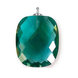 Heide Heinzendorff aanhanger groen H55 zilver stokje