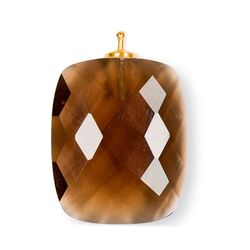 Heide Heinzendorff aanhanger bruin H55 zilver stokje