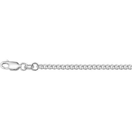 Zilveren basis collier 2,6 mm gourmetschakels