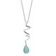 Rabinovich ketting Soft Line met lichtblauw chalcedoon 