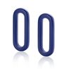 Ovale oorbedels lapis lazuli 19 mm ZINZI ZICH2455L