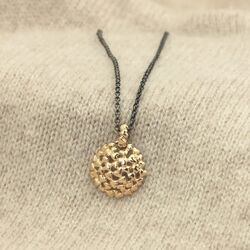 Per Borup geoxideerde zilveren kettin 45-90cm