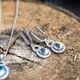 zilver sieradenset topaas met zirkonia