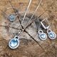 zilver sieradenset topaas met zirkonia