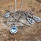 zilver sieradenset topaas met zirkonia